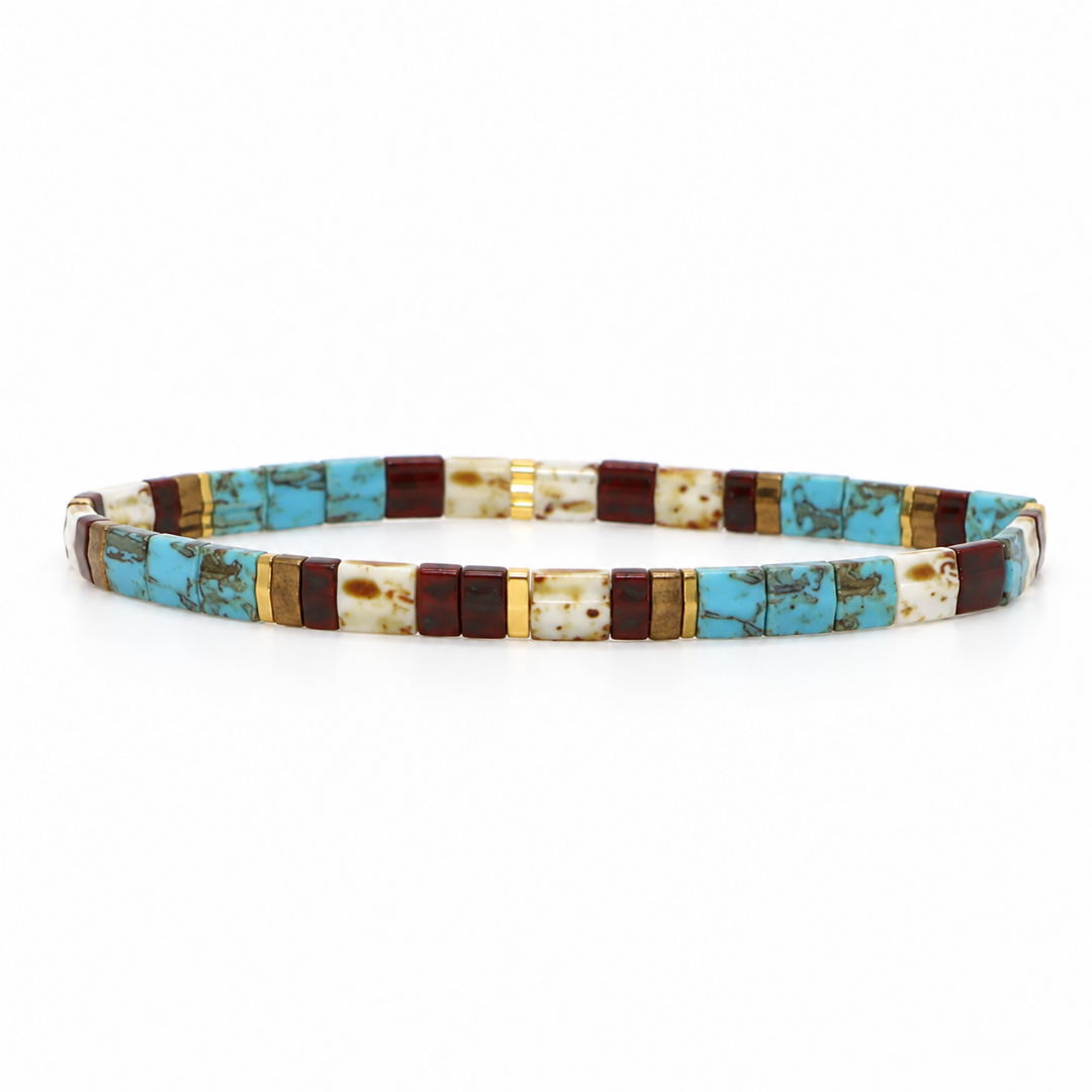 Tile Bead Bracelets