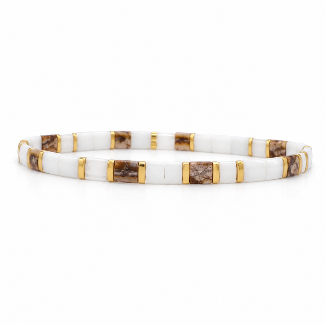 Tile Bead Bracelets
